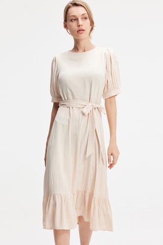 Vestido midi - Blanco