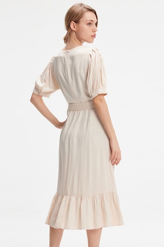 Vestido midi - Blanco