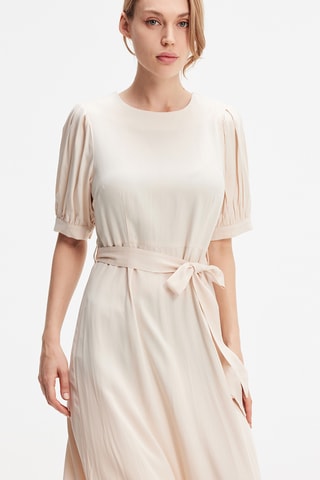 Vestido midi - Blanco