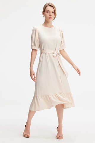 Vestido midi - Blanco