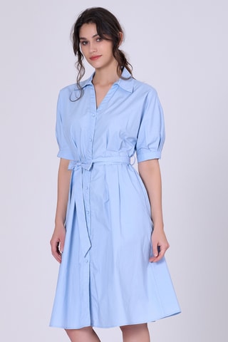 Abito a camicia - Blu