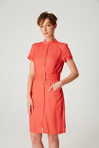 Abito a camicia - Arancione