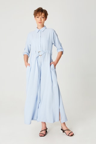 Abito a camicia - Blu