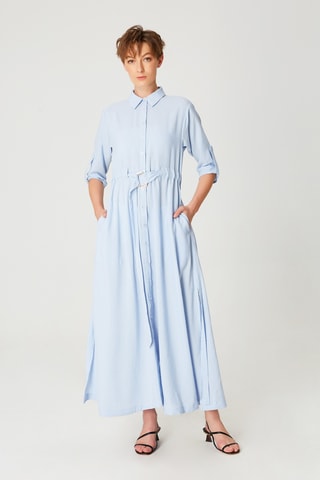 Abito a camicia - Blu