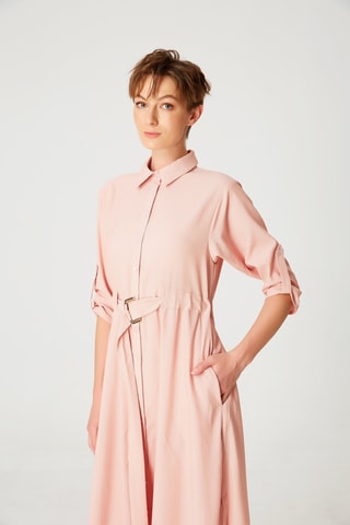 Abito a camicia - Arancione
