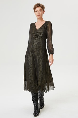 Vestido midi - Negro