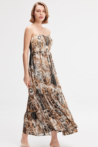 Abito bustier - Beige