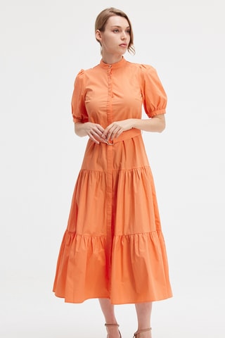 Vestido camisero - Naranja