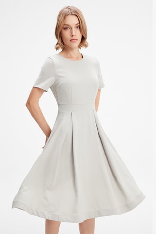 Vestido midi - Blanco