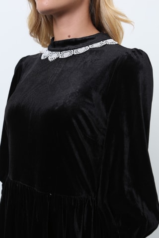 Vestido evasé - Negro