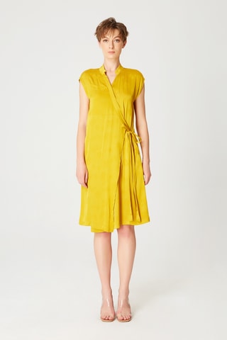 Vestido cruzado - Amarillo