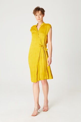 Vestido cruzado - Amarillo