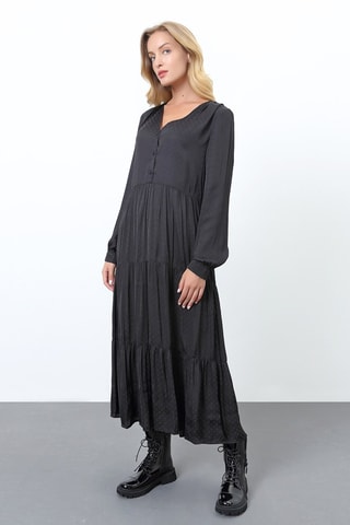 Vestido midi - Negro