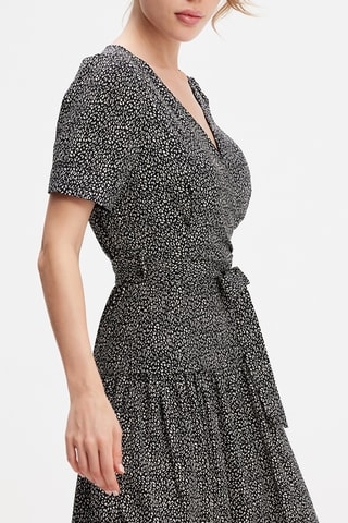 Vestido midi - Negro