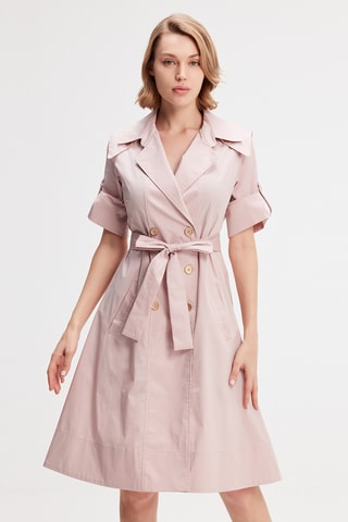 Vestido cruzado - Rosa