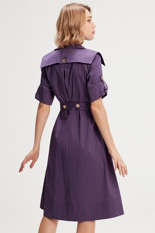 Vestido cruzado - Violeta