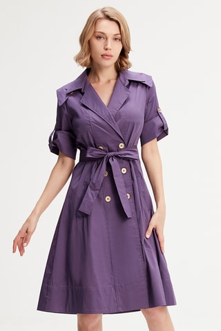 Vestido cruzado - Violeta