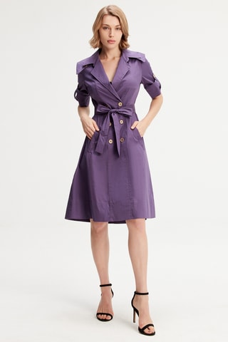 Vestido cruzado - Violeta