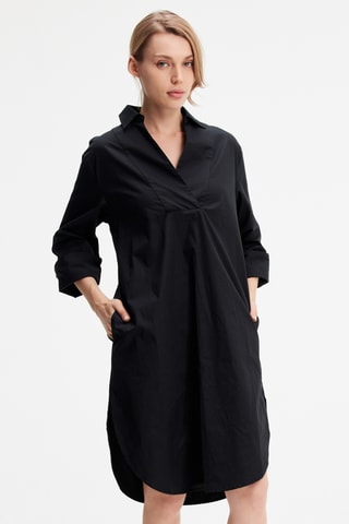 Vestido trapecio - Negro