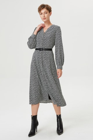 Vestido camisero - Marrón