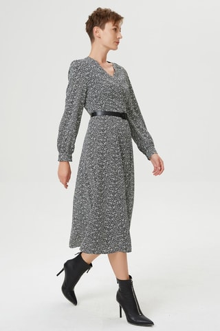 Vestido camisero - Marrón