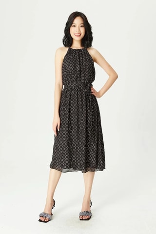Vestido midi - Negro