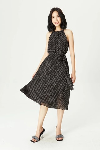 Vestido midi - Negro