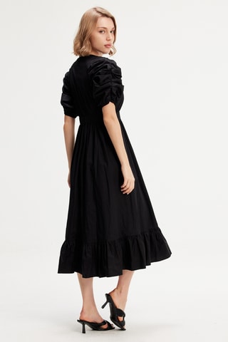 Vestido midi - Negro