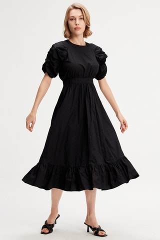 Vestido midi - Negro