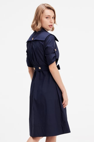 Vestido cruzado - Azul