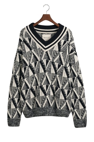 Pull en laine - Noir et blanc