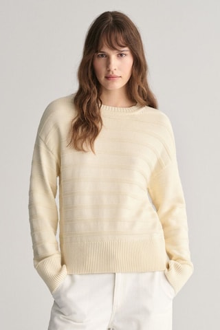 Pull relaxed en coton biologique - Crème
