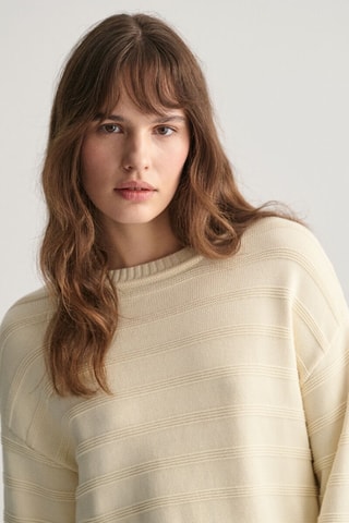 Pull relaxed en coton biologique - Crème