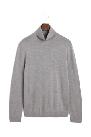 Pull regular en mérinos - Gris