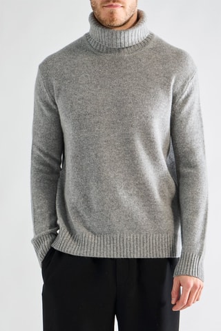 Pull en cachemire - Gris chiné
