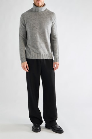 Pull en cachemire - Gris chiné