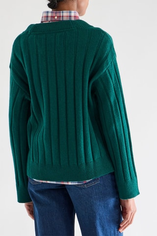 Pull en laine d'agneau - Vert
