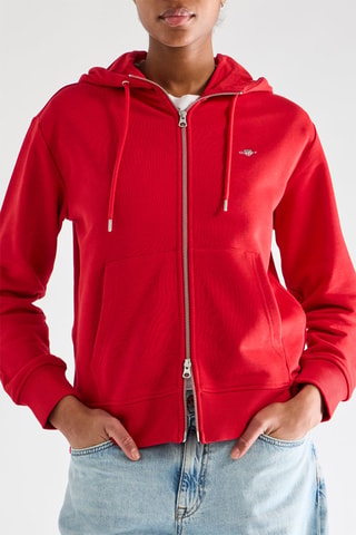Pull à capuche - Rouge