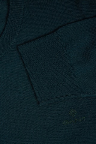 Pull slim en mérinos - Vert foncé