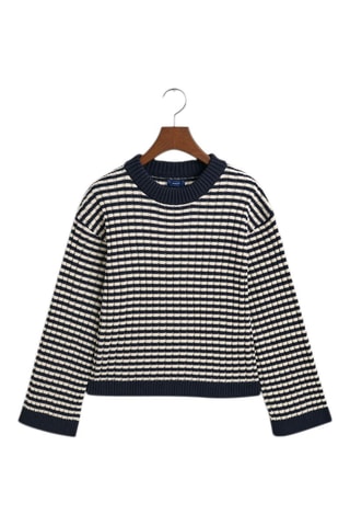 Pull en coton biologique - Bleu
