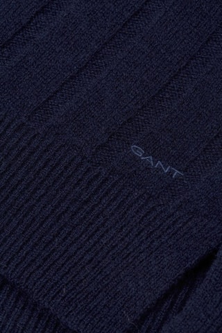 Gilet sans manches relaxed en laine d'agneau  - Bleu marine