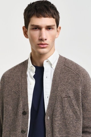 Gilet en laine - Marron chiné