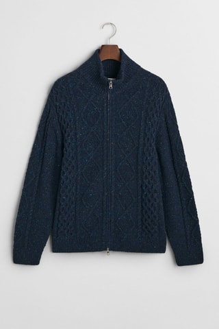 Gilet en laine - Bleu marine chiné