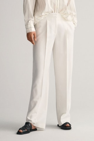 Pantalon taille haute - Blanc