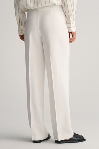 Pantalon taille haute - Blanc