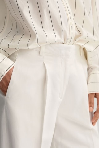 Pantalon taille haute - Blanc