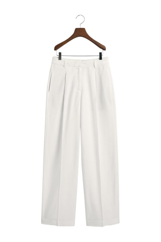 Pantalon taille haute - Blanc