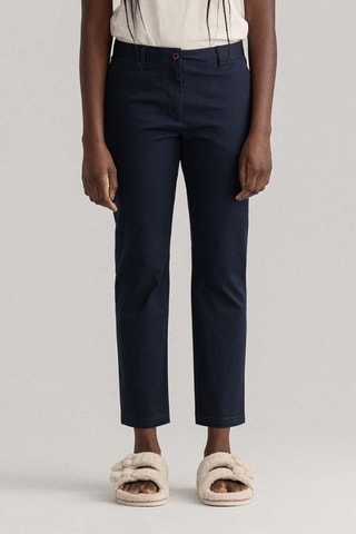 Chino slim en coton biologique - Bleu marine
