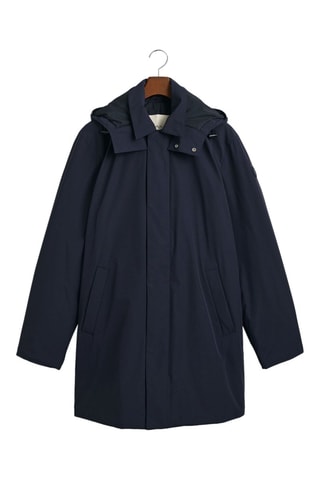 Veste regular à capuche - Bleu marine