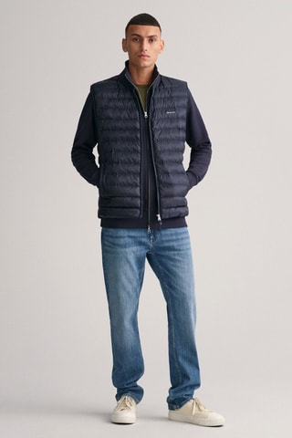 Doudoune regular sans manches - Bleu marine